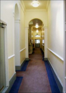 1st floor passageway in the Mansion - Women's bedrooms.