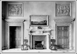 Fireplace in Portico Hall