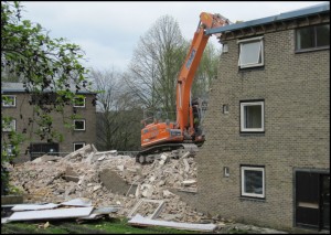 Starting to demolish Allendale