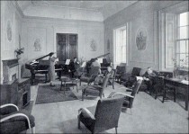 The College's first Music Lecture Room in Lord Allendale's former Breakfast Room.