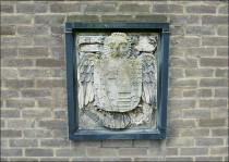 Carving on the North-facing wall of Savile Hostel