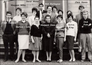 Drama Students with Miss Dunn - 1961
