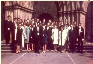 Capella Choir at Ripon, 11th June 1967. Image supplied by Elvin Young.
