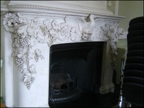 Fireplace in Former Dining Room